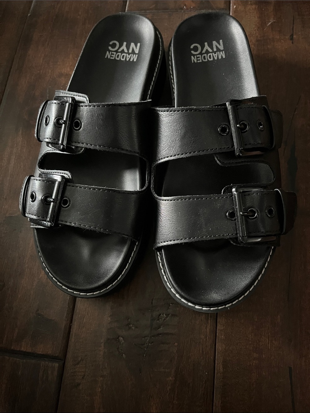 Madden NYC Chunky Two-Strap Sandal